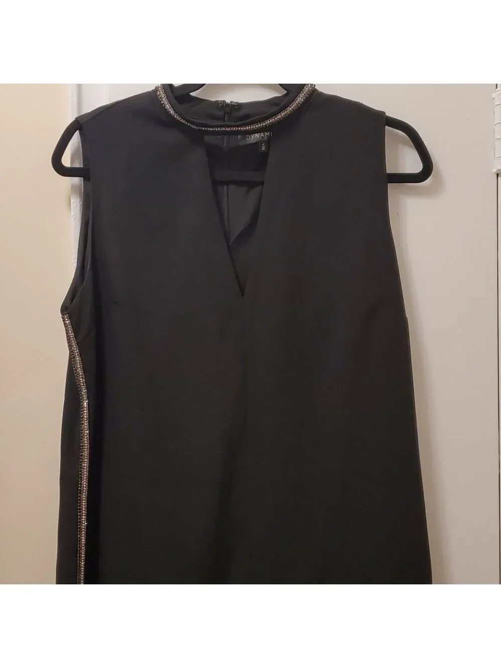 Dynamite V Neckline Dress with Rhinestones - Picture 3 of 16